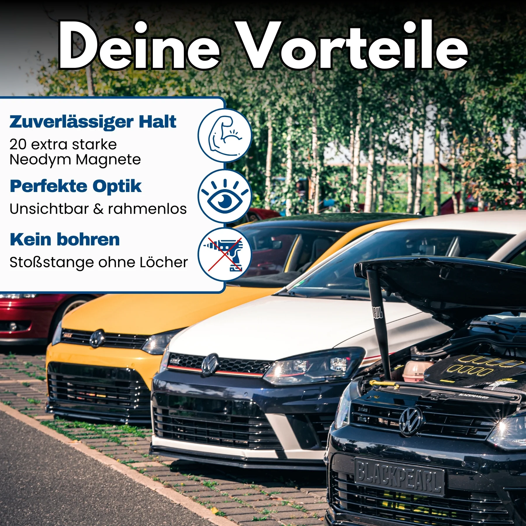 IVALITY Magnet Kennz. Halter - Hinter der Stoßstange