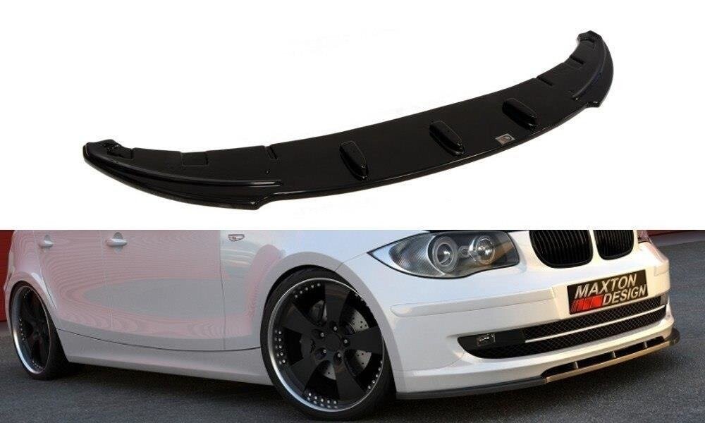 Frontlippe passend für BMW 1er E81 / E87 FL schwarz Hochglanz