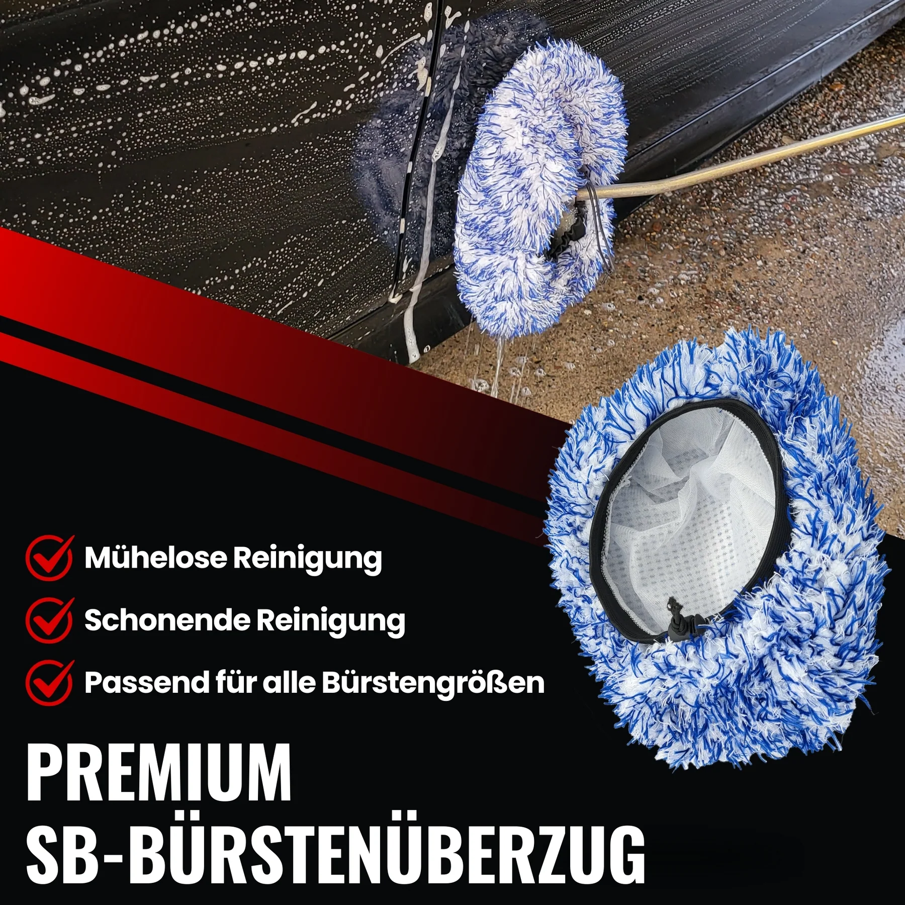 IVALITY SB-Bürstenüberzug - Verhindert Kratzer und Hologramme durch dreckige SB-Bürsten