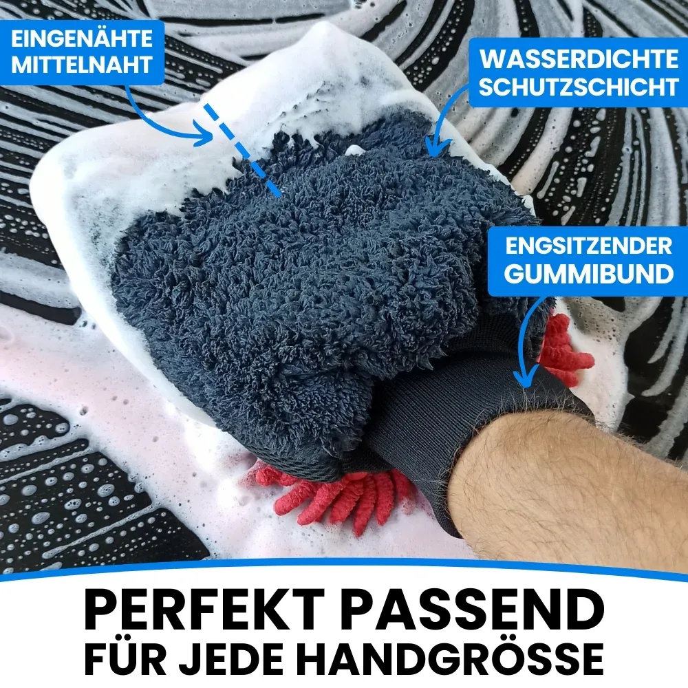 IVALITY Waschhandschuh - 3 Seiten für jeden Schmutz