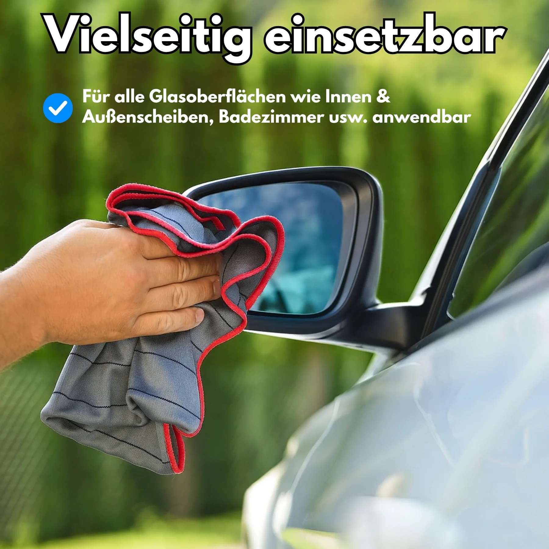 IVALITY Carbon Glastuch - Profi Tuch für eine einfache Glasreinigung