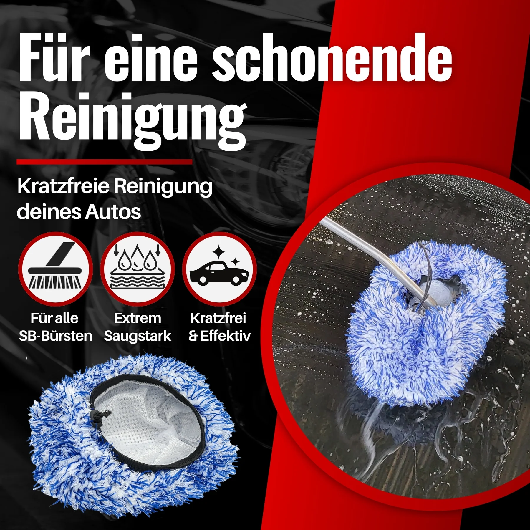 IVALITY SB-Bürstenüberzug - Verhindert Kratzer und Hologramme durch dreckige SB-Bürsten