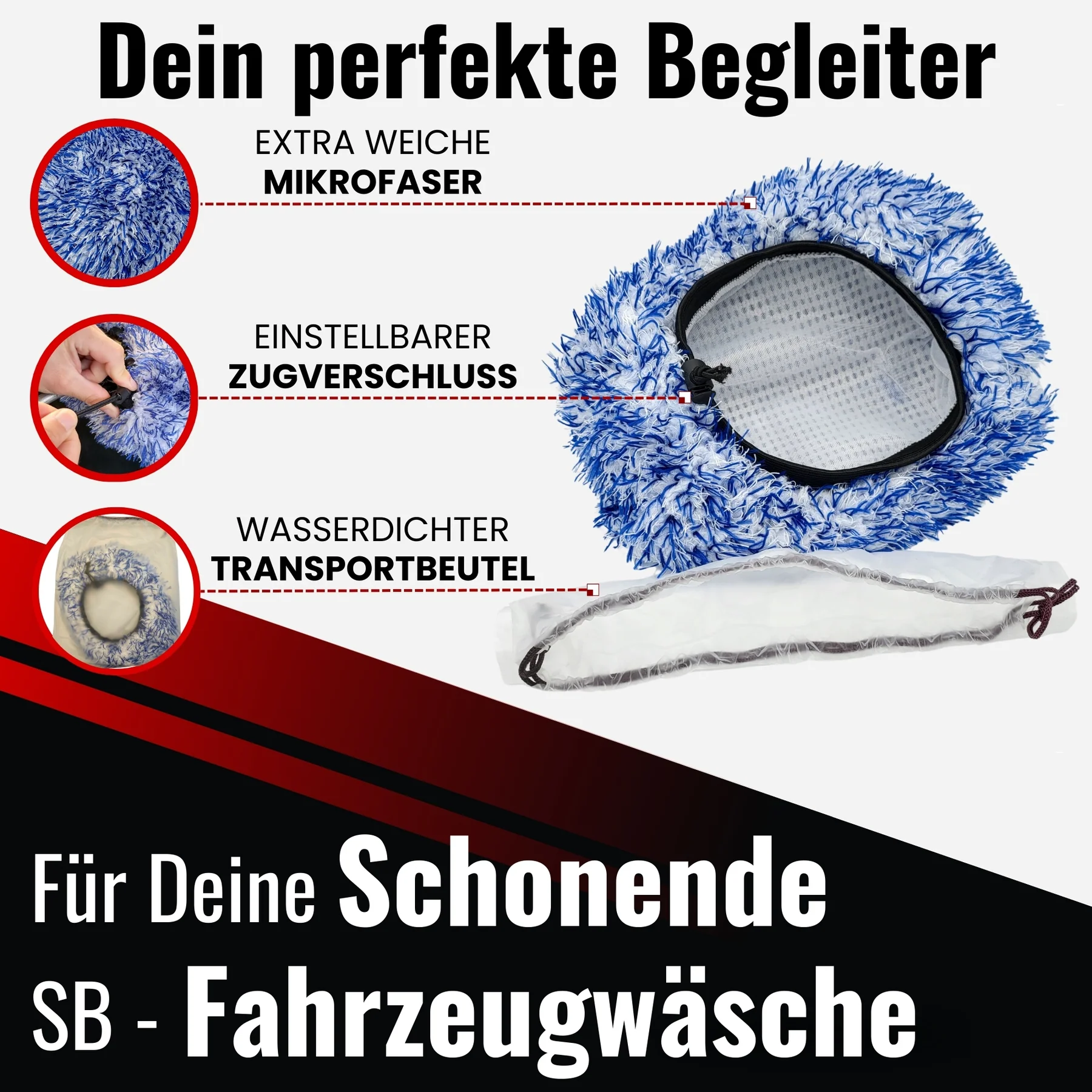 IVALITY SB-Bürstenüberzug - Verhindert Kratzer und Hologramme durch dreckige SB-Bürsten