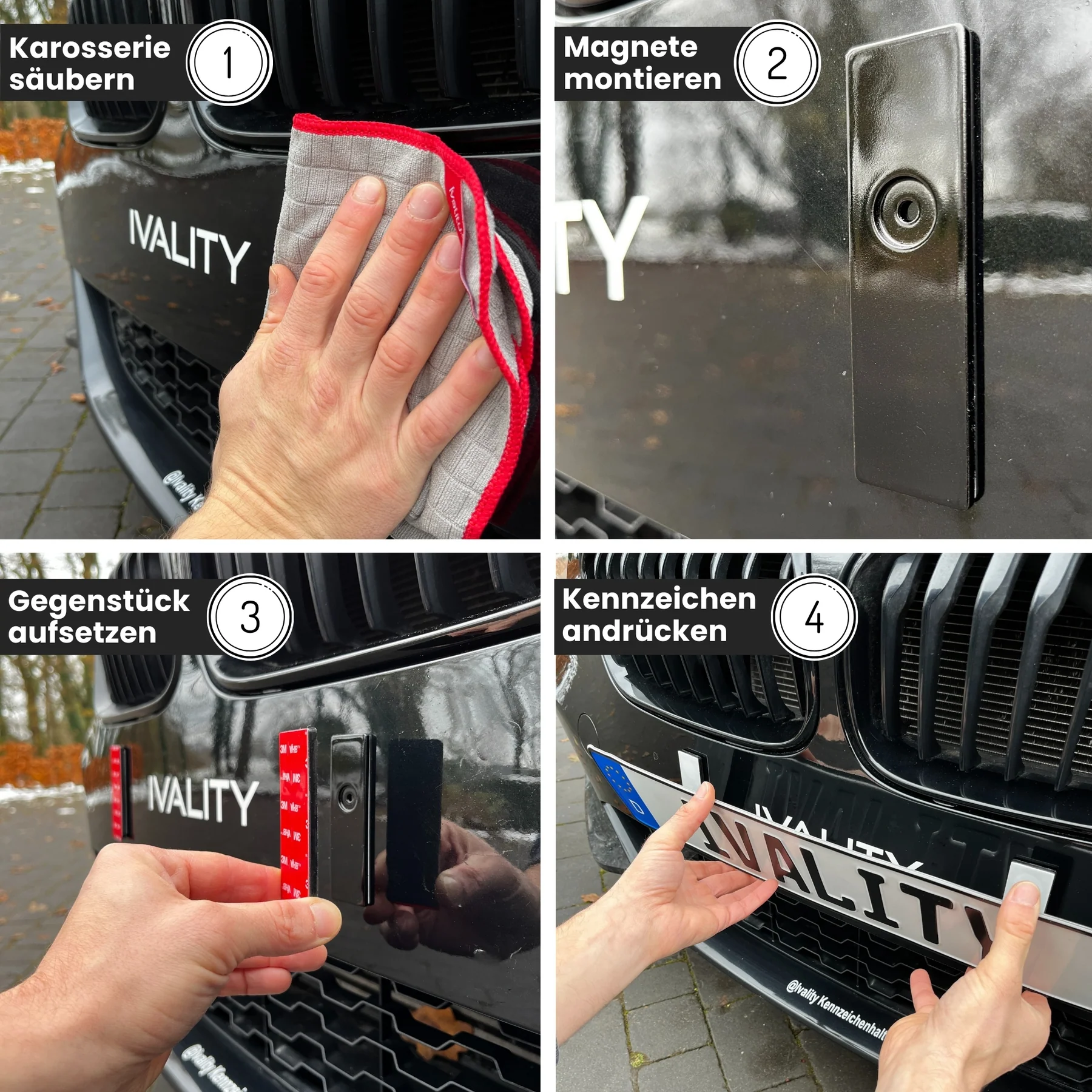 IVALITY Magnet Kennz. Halter - Auf der Stoßstange