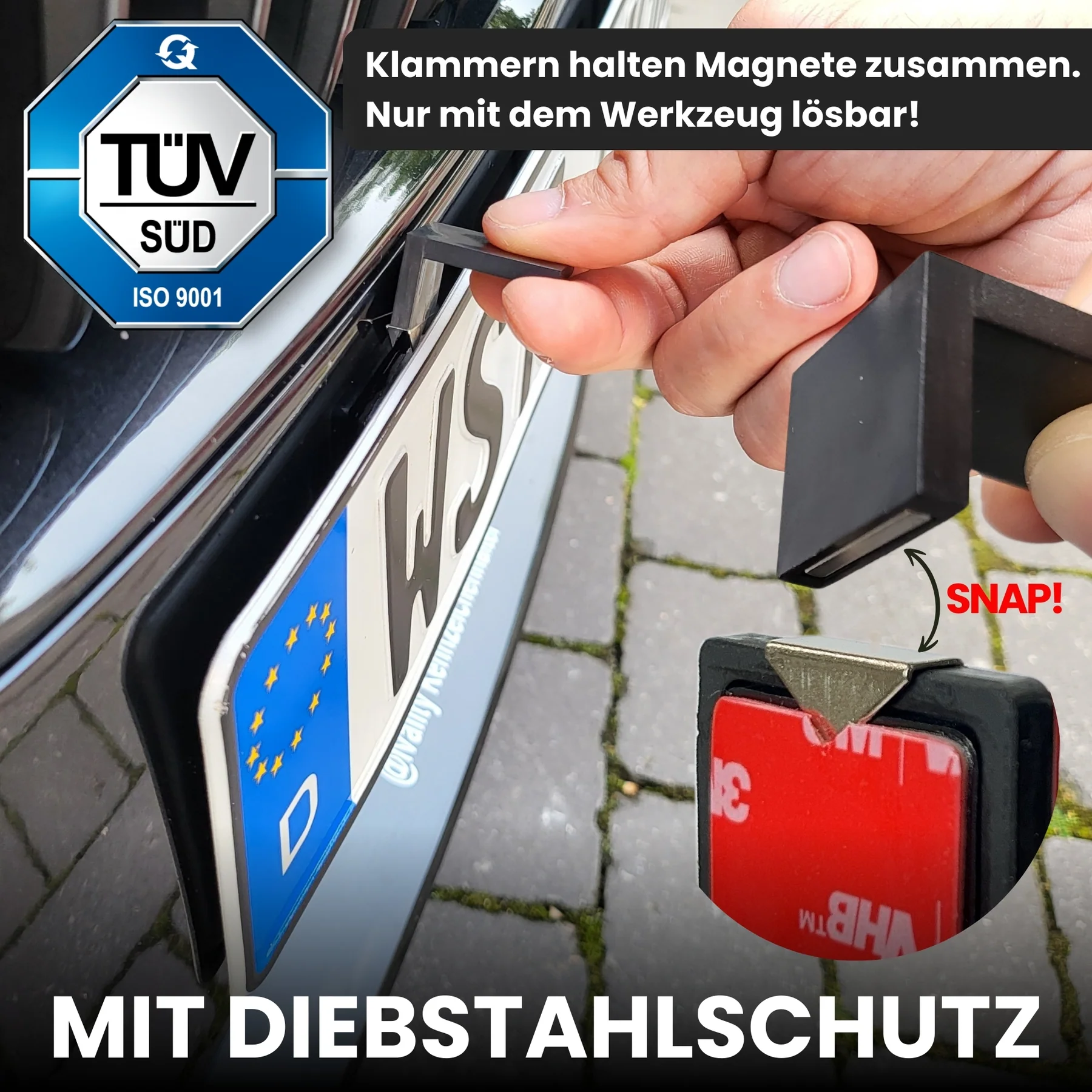 IVALITY Magnet Kennz. Halter - Auf der Stoßstange
