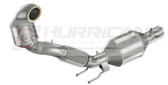 HJS ECE Downpipe 3 Zoll für Audi A1 40 TFSI