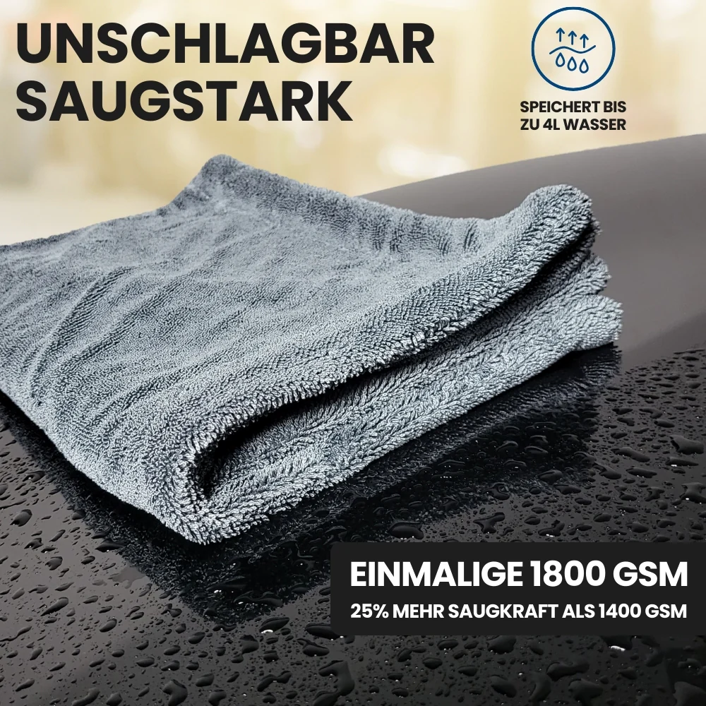 IVALITY Trockentuch XXL - Einmalig saugstarke 1800 GSM