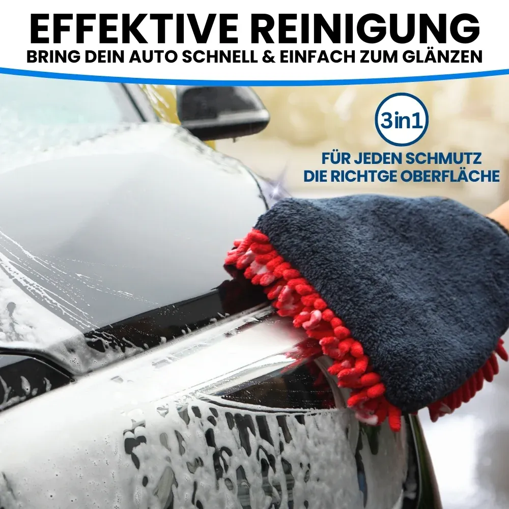 IVALITY Waschhandschuh - 3 Seiten für jeden Schmutz
