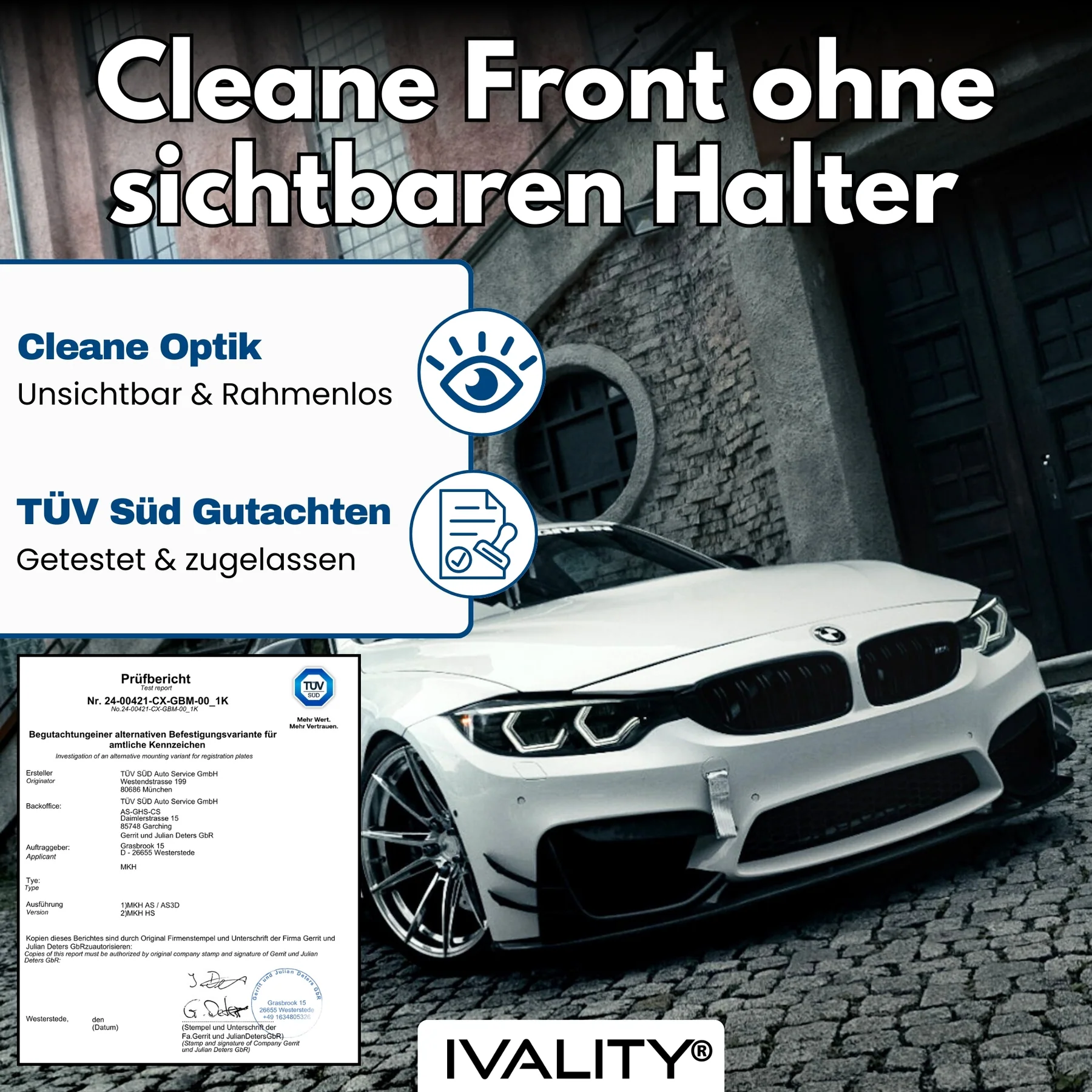 IVALITY Magnet Kennz. Halter - Hinter der Stoßstange