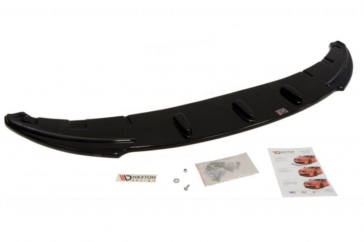 Frontlippe passend für BMW 1er E81 / E87 FL schwarz Hochglanz